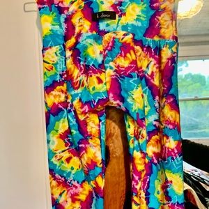 K Deer XS multicolor tie dye long leggings